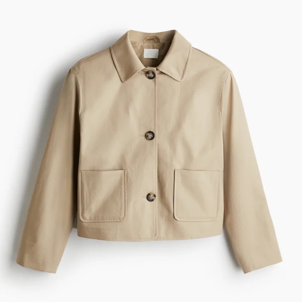 H&M Collared Twill Classic Tan Jacket
